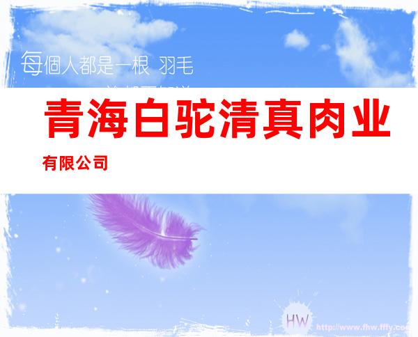 青海白驼清真肉业有限公司